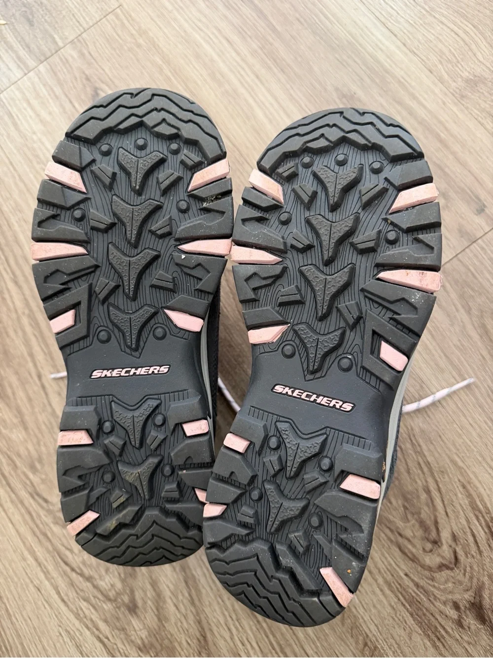 Skechers Women's Gray and Pink Waterproof Winter Hiking Boots